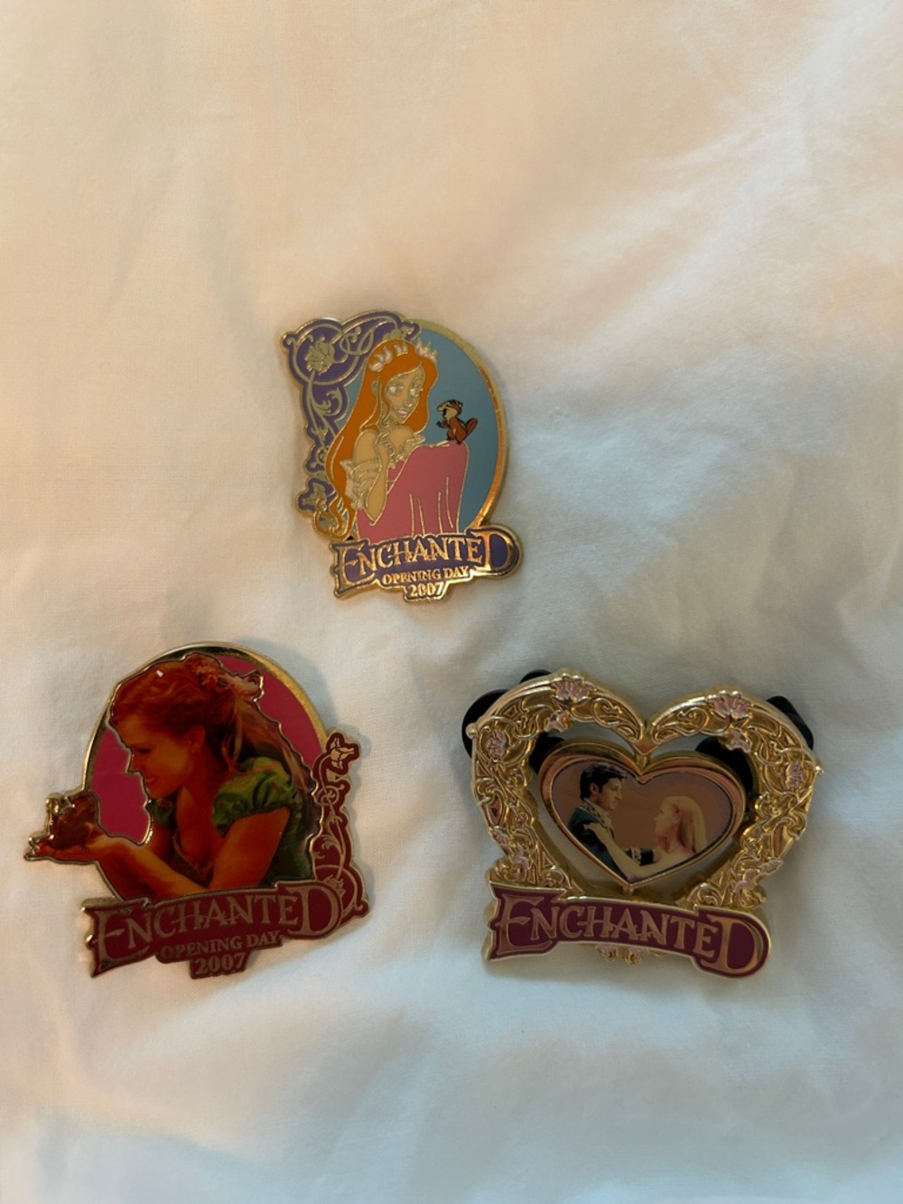 Disney Enchanted Opening Day set of three pins